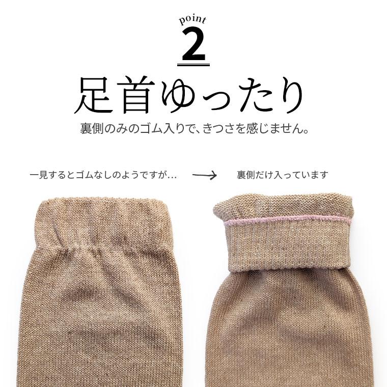 ゆったり100% 内絹外綿 冷えとりソックス M/L/LL オーバーソックス レディース メンズ カバーソックス 絹 綿 天然繊維100% ゆったり 先丸 かかとあり 日本製 | 841 | 07