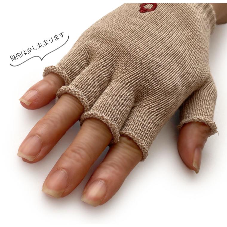 内絹外綿ハンドウォーマー 手袋 スマホ手袋 レディース 作業用 スマホ対応 保湿 防寒 就寝 手荒れ 絹 シルク 綿 天然繊維100% 夏用 冷えとり 日本製 薄手 841 | 841 | 06