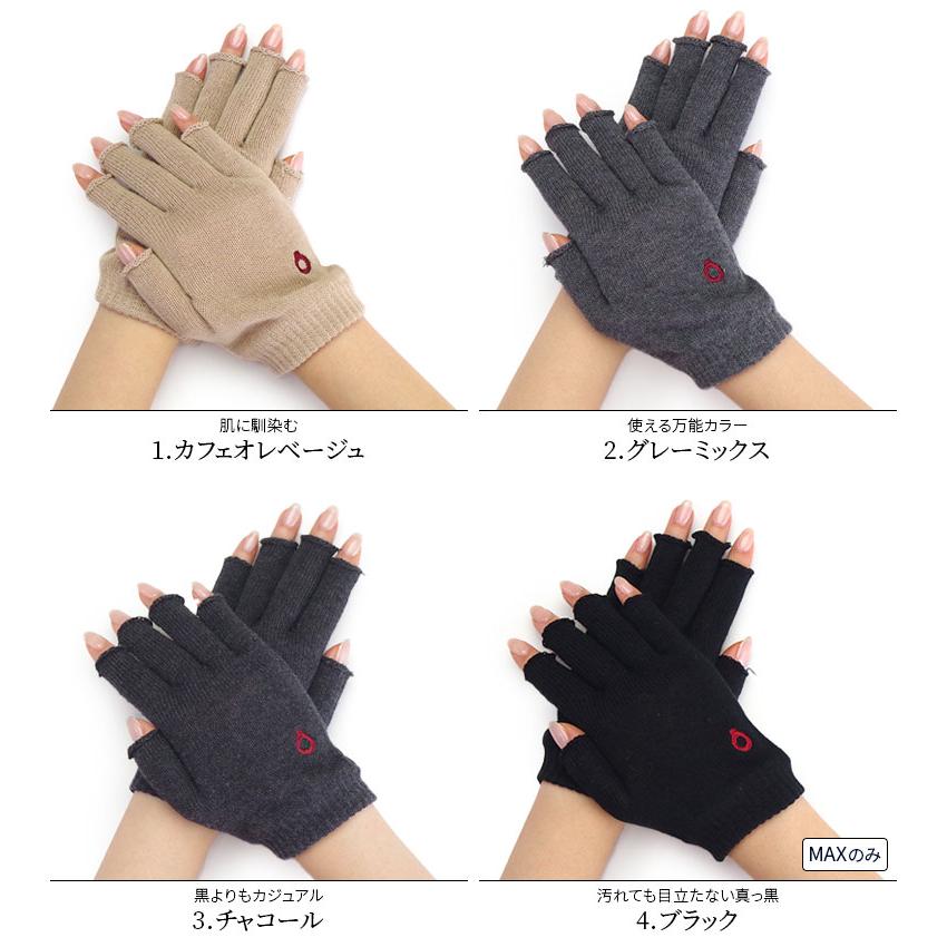 内絹外綿ハンドウォーマーMAX 指長 手袋 スマホ手袋 レディース メンズ 作業用 手荒れ UVカット シルク 綿 天然繊維100% 夏用 冷えとり 日本製 薄手 841 | 841 | 14