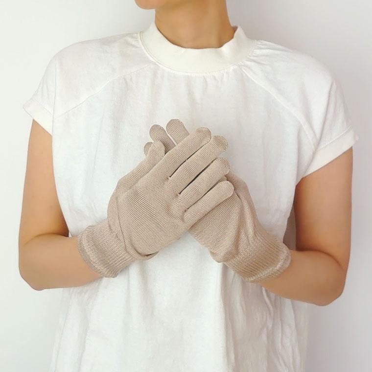 手袋 上質 シルク100% 絹手袋 レディース メンズ UVカット 日焼け止め 紫外線防止 手荒れ おやすみ手袋 保湿 就寝時 インナー 日本製 春 夏 秋 冬 薄手 841 | 841 | 09