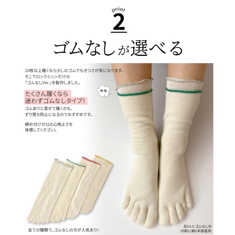 冷えとり靴下 2足セット ウール5本指ソックス 5本指靴下 レディース メンズ ウール100% 冷え取り靴下 蒸れない 暖かい ゴム選択可 かかとなし 日本製 841 | 841 | 07
