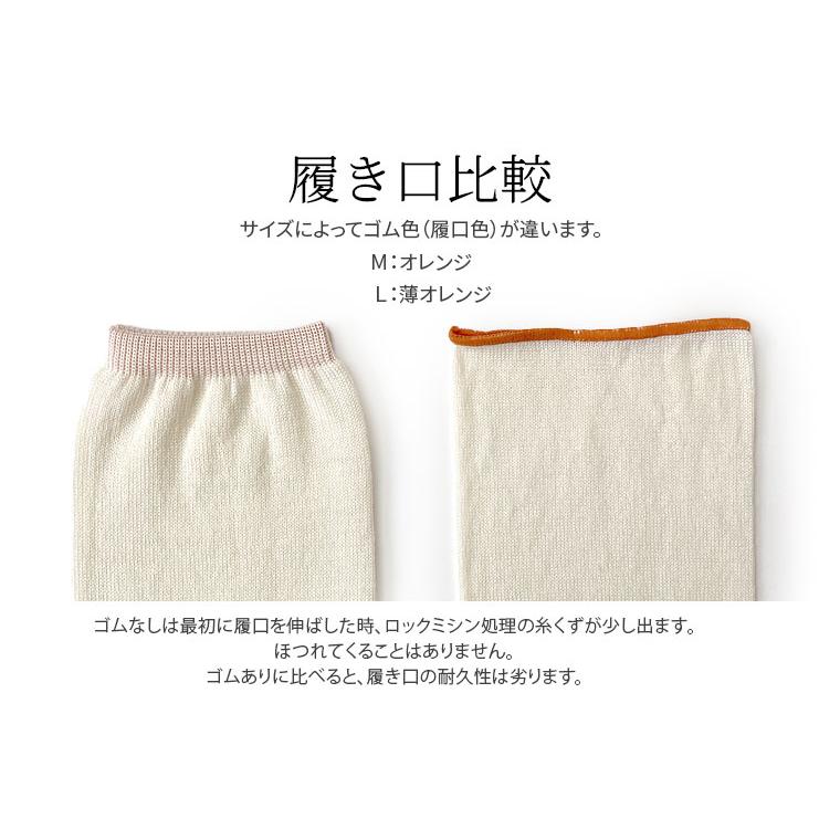 冷えとり靴下 内絹外ウール 先丸ソックス 冷え取り 靴下 レディース メンズ シルク ウール 天然繊維100% 冷えとり かかとなし ゴム選択可 日本製 841 | 841 | 08