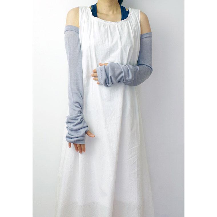 シルク UVカット アームカバー uv シルク100% レディース 紫外線 超ロング 冷感 涼しい おしゃれ ゆったり 敏感肌 薄手 運転 日本製 UV手袋 フリー | 841 | 12