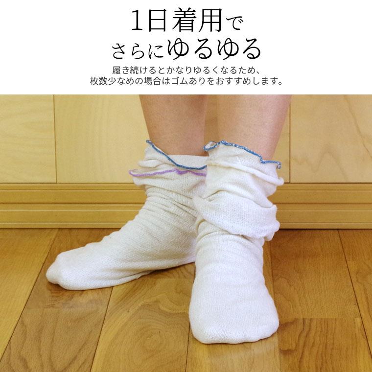 冷えとり靴下 2足セット 絹紬 冷え取り靴下 先丸ソックス×2 シルク レディース メンズ シルク100% 絹 ゴム選択可 かかとなし ゆったり 大きめ 日本製 841 | 841 | 08