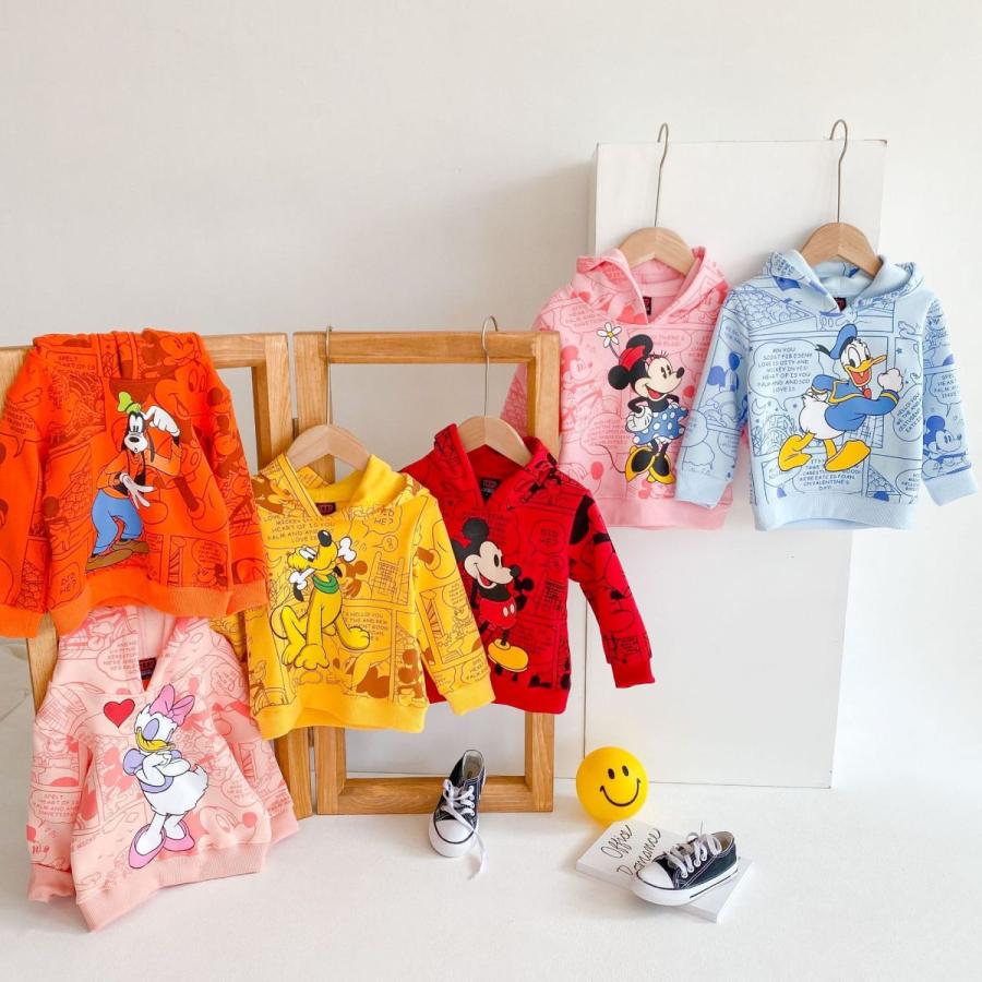 ブラウス フード付き ディズニー ミッキー ドナルド 厚手 冬グッズ 保温 防寒 子供用 低価格で大人気の 秋冬 130 サイズ90 子供服 110 トップス 100 カワイイ 1 キッズ
