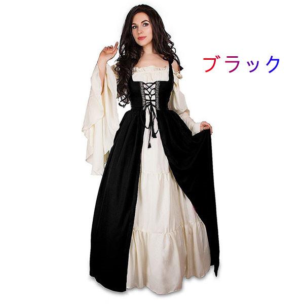 ドレス ステージ衣装 ガードル トルマンスリーブ ワンピース 長袖 レトロ調 ヨーロッパ中世 ロング丈 4色 ビッグサイズ 演劇 コスプレ衣装 撮影用 大人 演奏会|84770723handt|06