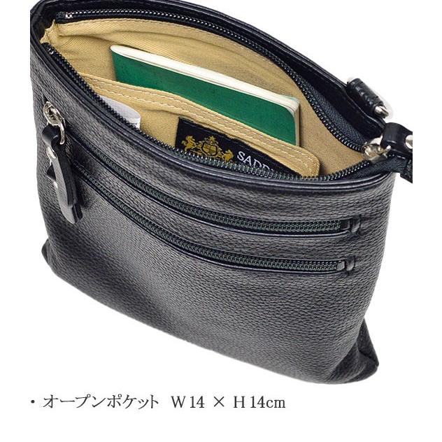 ショルダーバッグ 縦型 斜め掛け レザー 牛革 本革 メンズ サドル SADDLE  16478 おしゃれ 革 平野鞄 日本製 国産 豊岡製鞄 かばん ミニショルダー |  | 09