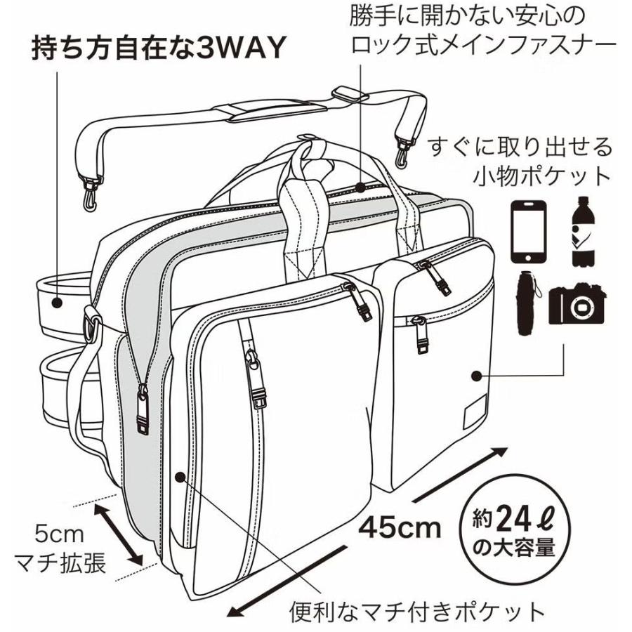ファービス リップ FARVIS RIP 3WAYビジネスバッグ  ビジネスバッグ ビジネスリュック 2-196 45cm エンドー鞄 エンドーカバン ネオプロ |  | 06