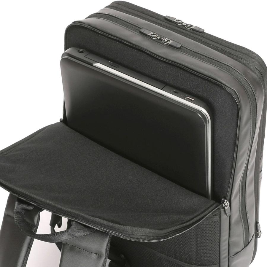 バーマス デュライト フレックス リュックサック ビジネスリュック BERMAS Dulite Flex 2層リュック メンズ ブランド 衣川産業 60644 42cm EX6cmの画像
