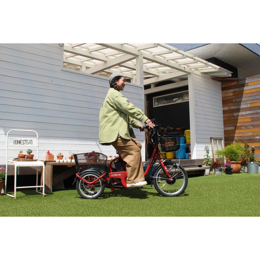 ミムゴ 組立サービス付 BEPN18 BEPN18-WH 3輪自転車 電動三輪自転車