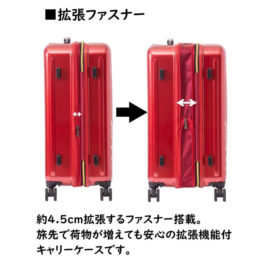 新品未使用モーブスキャリーケース赤色 アジア・ラゲージ A.L.I モーブス コラボ スーツケース 拡張 mobus