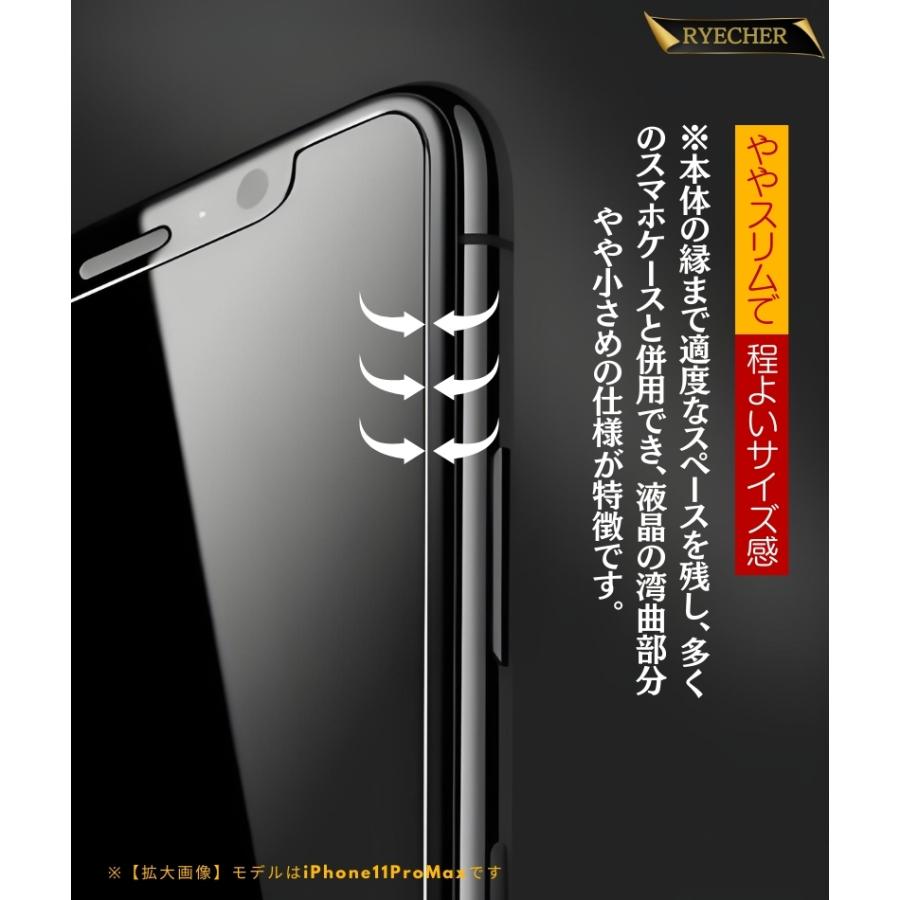RYECHER iPhone SE3 ガラスフィルム 360度 覗き見防止 iPhone SE 第3