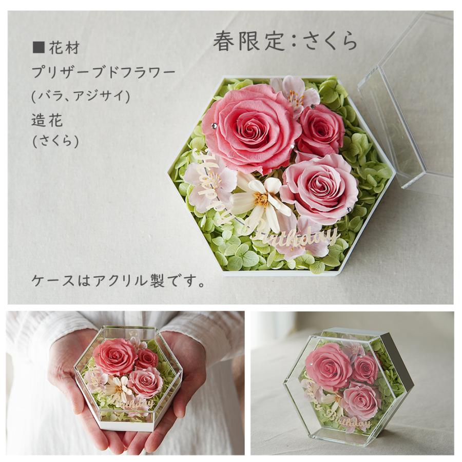 フラワーボックス プリザーブドフラワー 誕生日 バラ 花 ギフト 卒業式
