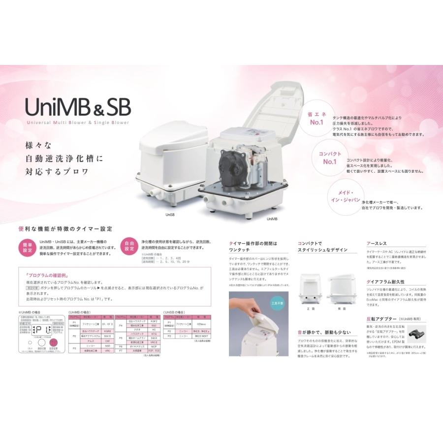 C1ロブロワ浄化槽用　逆洗回数　アースレス　タイマー付　フジクリーン　UniSB80