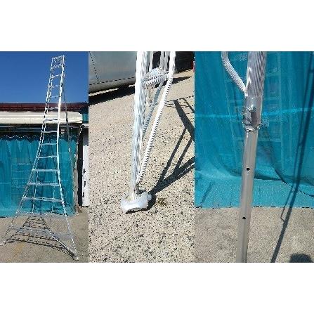 C1△【山定#179ミ060412-6】アルミ園芸三脚8尺(長さ240cm) リブ C1△【山定#179ミ060412-6】アルミ園芸三脚8尺(長さ240cm) リブ