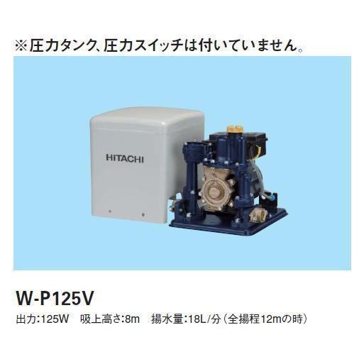 C1S【郡定#53ヨサ(本ヨサ)070125-16】浅井戸用非自動ポンプ 日立 W-P125X5/X6 100V 50Hz.60Hzの指定必要 定価100000円+税
