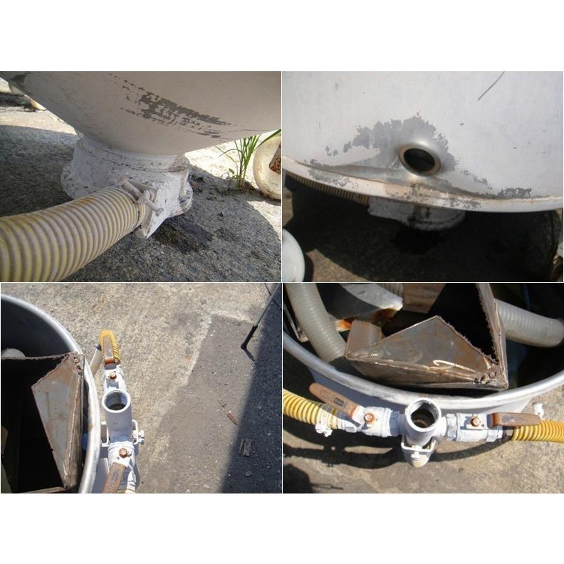 c2A【棚2610221(2)有】底吸上式　色調合攪拌機ステンレス製 200V 1.8kw タイル工場で使用しました。_7