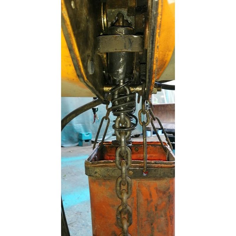 C3A【石富イカ304234有】1トン 電動チェーンブロック 　トロリー付6m揚程 　日立 1BHPSH  50/60Hz共用 |  | 02