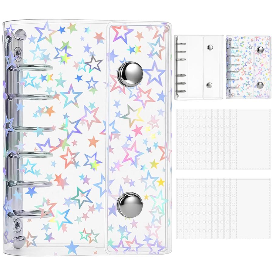 シール帳 a6 a7 m5 リフィル20枚付き 透明 バインダー 6穴 シール収納