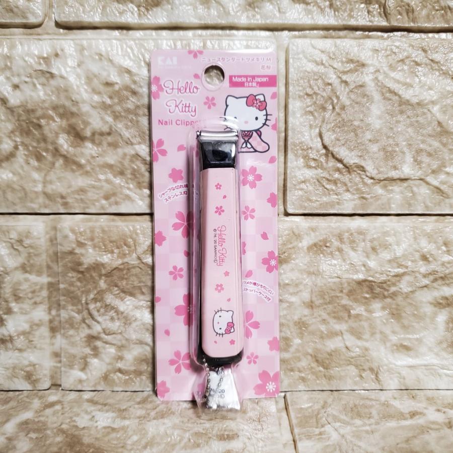 貝印 爪切り ハローキティ 花桜 M 日本製 : 89ぶんちゃん - 通販
