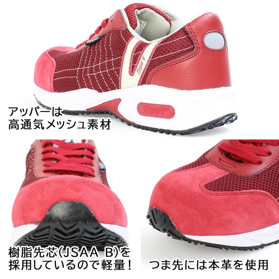 日進ゴム 先芯入り安全靴 HyperV #2000 ハイパーV ＃2000 グレー JSAA 
