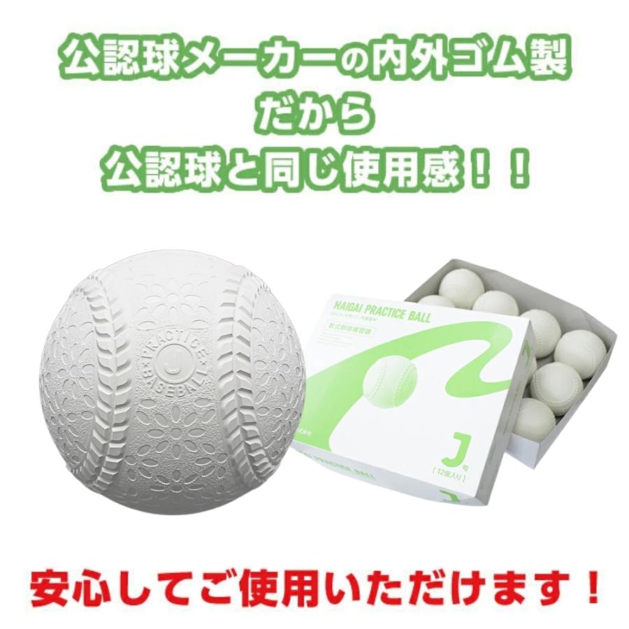練習球】ナイガイ 軟式野球 プラクティスボール J号 10ダース(120球
