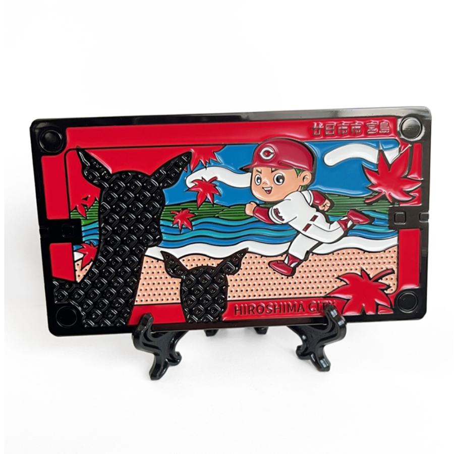 広島東洋カープグッズ 電線共同溝用ミニチュアマンホール 広島東洋