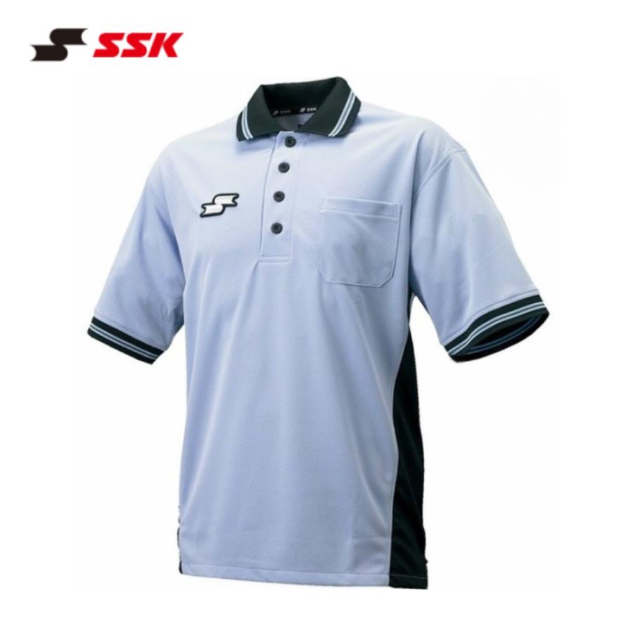 SSK レプリカ審判半袖シャツ（2018年〜モデル）パウダーブルー M〜XO2