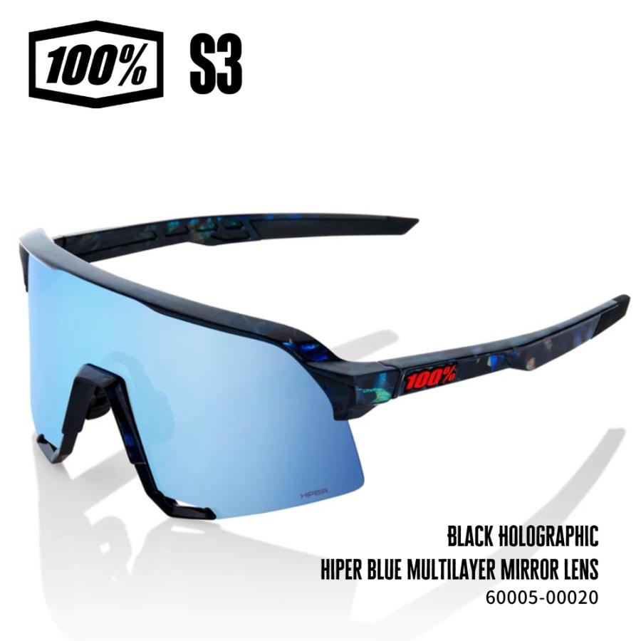 100%（ワンハンドレッド） S3 - Black Holographic-hiper blue multilayer Mirror Lens  60005-00020 スポーツサングラス MLB プロ野球 NPB 選手着用 : wbs475 : 89キングダム - 通販 -  Yahoo!ショッピング