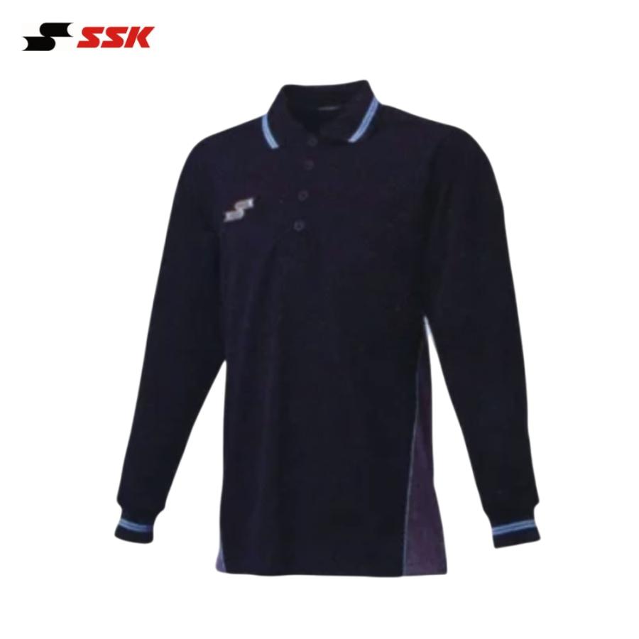 在庫限り】SSK レプリカ審判長袖シャツ ブラック [UWP242R] 2024年