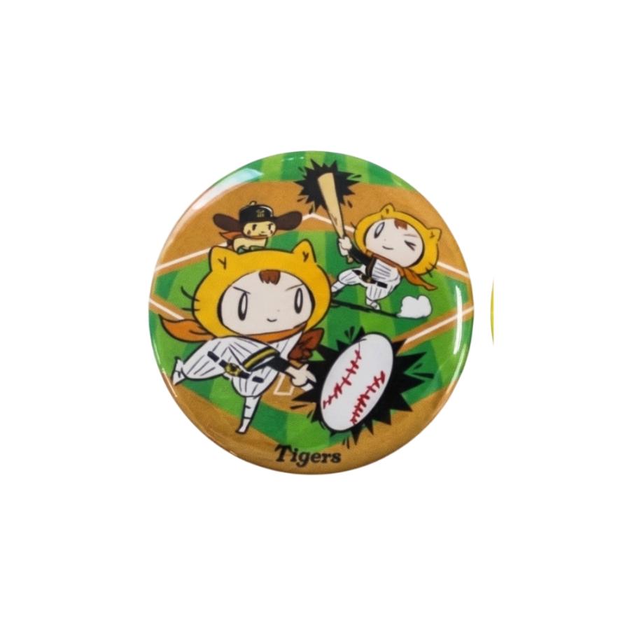 阪神タイガースグッズ Tigers×シノビー 缶バッジ 2個セット ラッピング