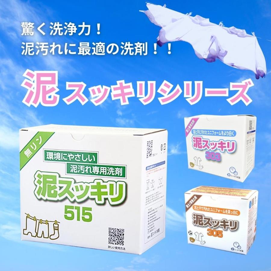 無リンで環境に優しい】泥汚れ専用洗剤「泥スッキリ515」黒土 赤土