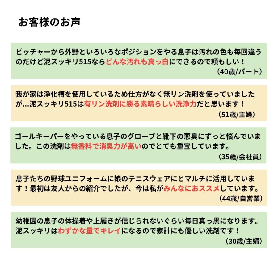 無リンで環境に優しい】泥汚れ専用洗剤「泥スッキリ515」黒土 赤土