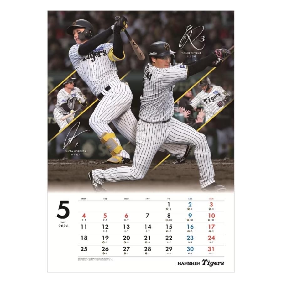 翌営業日出荷】阪神タイガース 壁掛けカレンダー 2026 A2サイズ