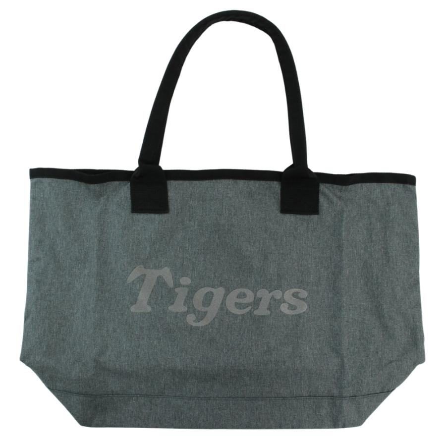 阪神タイガースグッズ Tigersトートバッグ ネイビー/グレー A3サイズ
