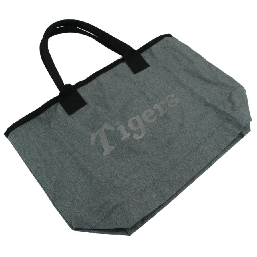 阪神タイガースグッズ Tigersトートバッグ ネイビー/グレー A3サイズ
