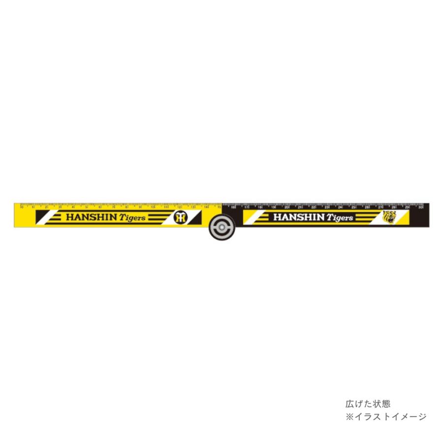 阪神タイガースグッズ 折りたたみ定規 ロゴTH 2025 ラッピング可 : 89
