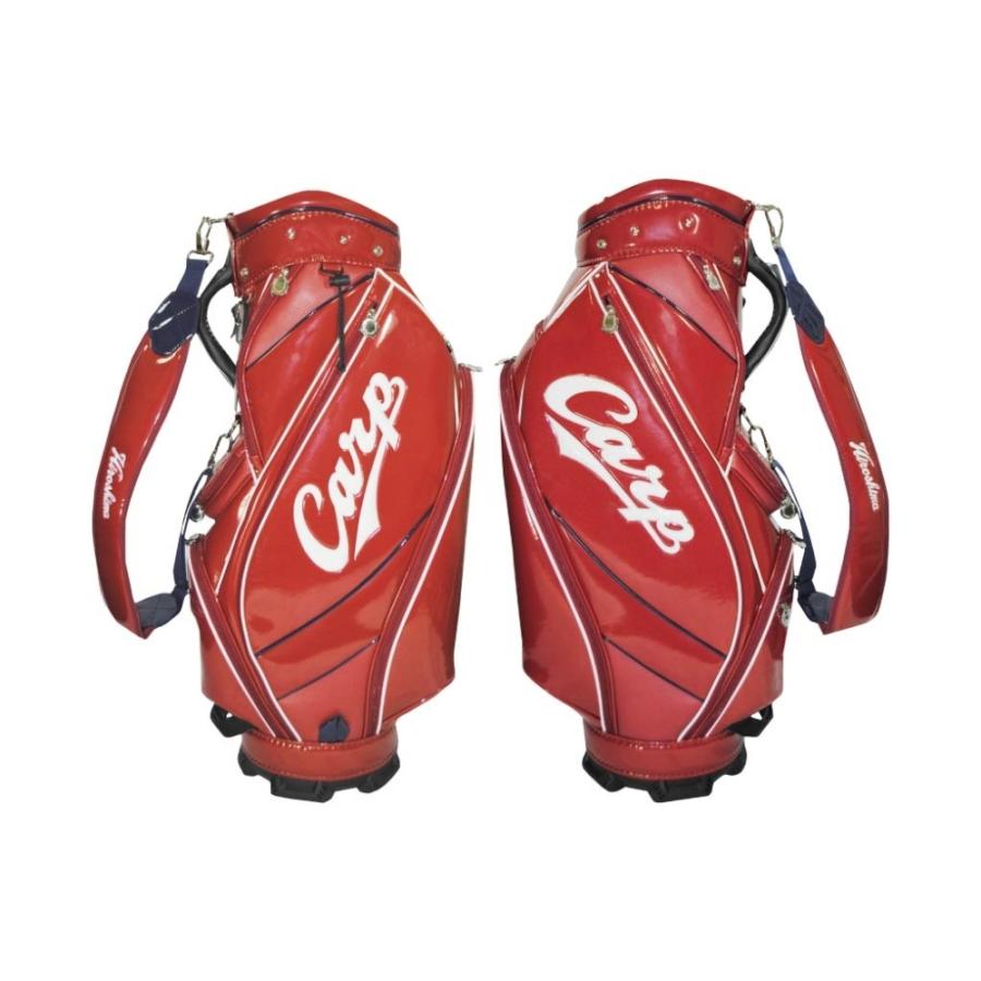 広島東洋カープ ゴルフ 9.5型キャディバッグ レッド [HCCB-4427