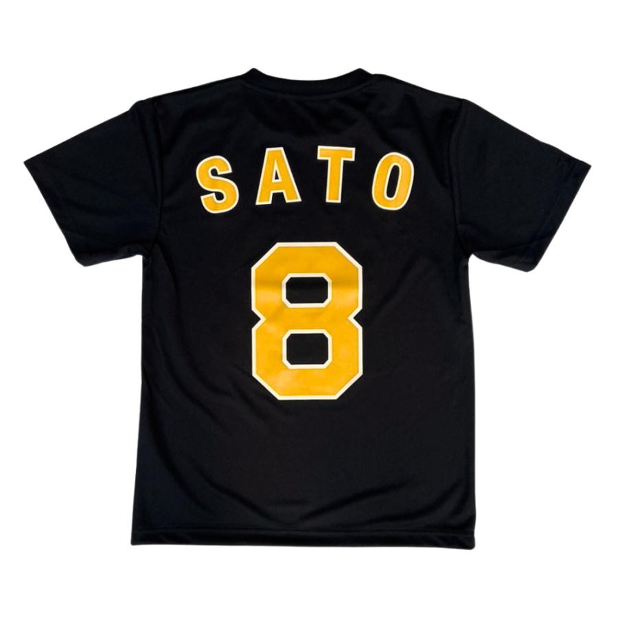 阪神タイガースグッズ 背番号Tシャツ (黒黄) Lサイズ 森下/大山/近本