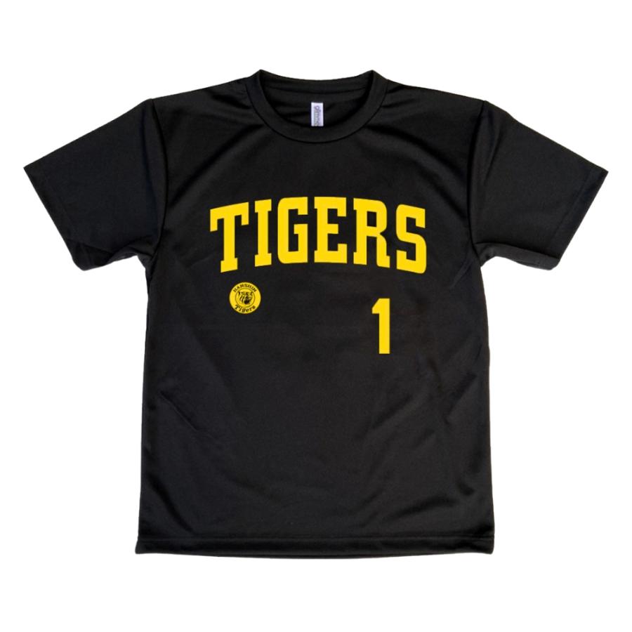 阪神タイガースグッズ 背番号Tシャツ (黒黄) Lサイズ 森下/大山/近本