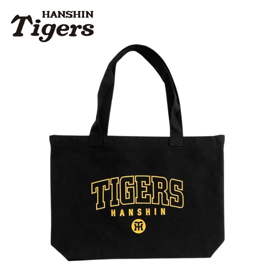 阪神タイガースグッズ 2026 TIGERS LOGO トートバッグ ポケット付