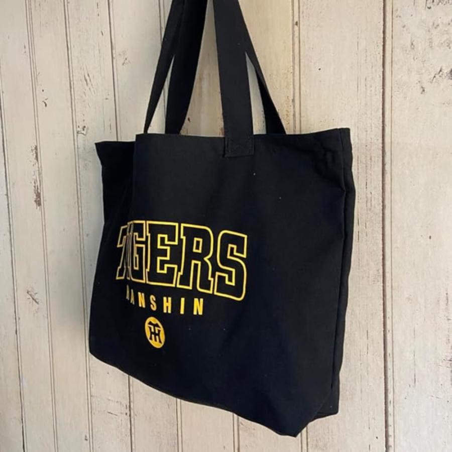 阪神タイガースグッズ 2026 TIGERS LOGO トートバッグ ポケット付
