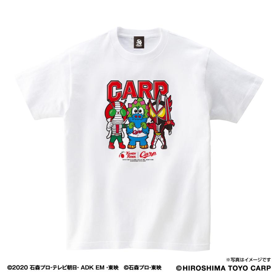 広島東洋カープ×仮面ライダー Tシャツ スラィリー 集合 V3 広島東洋カープ×仮面ライダー Tシャツ スラィリー 集合 V3