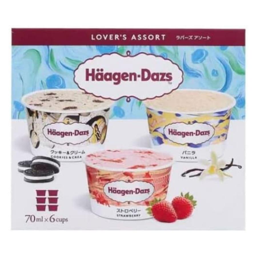爆買 アイス ハーゲンダッツ アソートBOX ラバーズ 70ml×6個入  バレンタイン ホワイトデー 冬ギフト 誕生日プレゼント 差し入れ ご褒美 人気 お返し お礼 | ハーゲンダッツ