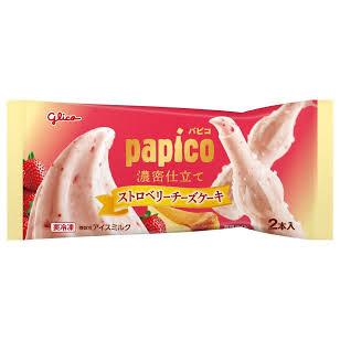 アイスの実 新商品 アイス グリコパピコ 濃密仕立て ストロベリー