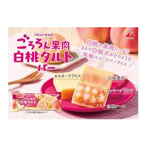アイス 井村屋 ごろろん果実 白桃タルトバー 75ml&times;20個 父の日ギフト お礼 誕生日 差し入れ 人気ランキング上位 ご褒美 プレゼント 景品 大量