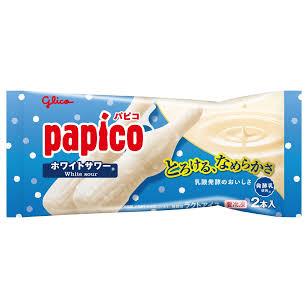 パピコ 江崎グリコ パピコホワイトサワー160ml 1袋2本入 20個 アイス