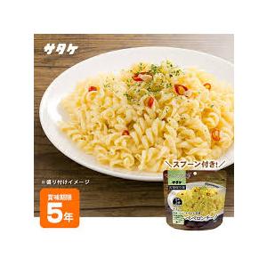 非常食 サタケ マジックパスタ ペペロンチーノ 56.3g×6袋 ショートパスタ アルデンテ 防災グッズ 防災用品 保存食 備蓄食 主食 5年保存 スパゲッティ 洋風 | 
