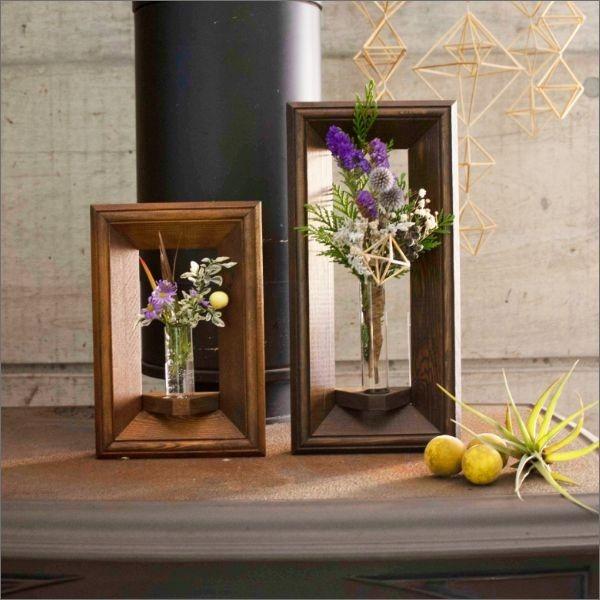 フラワーインテリア そのまま飾れる 一輪挿し 大 スタンド 屋外 北欧 花器 おしゃれ 壁掛け インテリア雑貨 プレゼント ドライフラワー付 ギフト 花瓶台 フラワースタンド 在庫一覧 アンティークブラウン Eatwellretail Ng