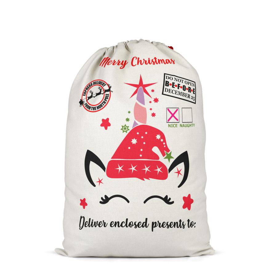 特大 クリスマス巾着袋 可愛い ラッピング袋 メリクリバッグ